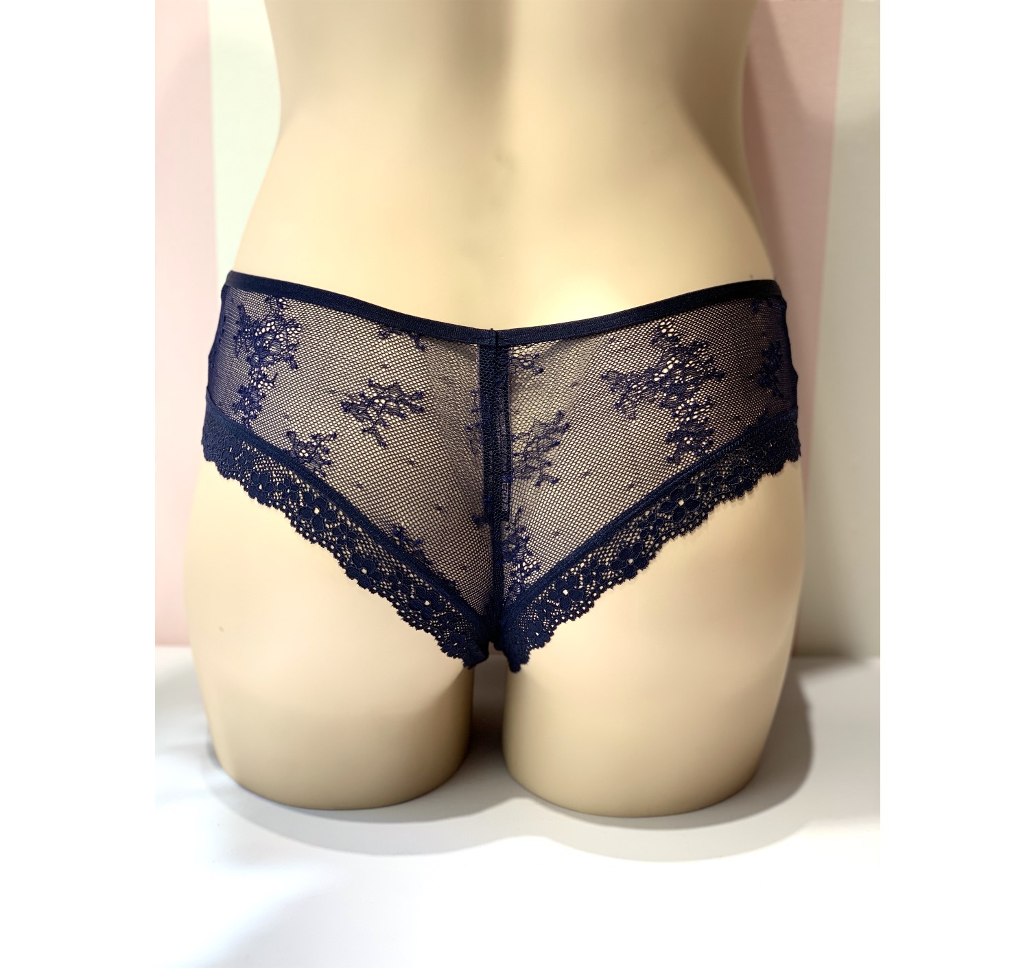 Кружевные Трусики Victoria’s Secret Very Sexy Cheeky panty night blue