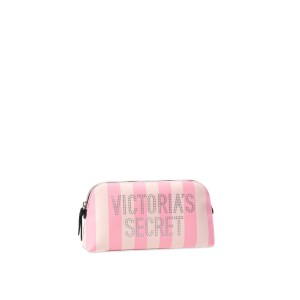 Косметичка Victoria’s Secret signature stripe beauty bag
