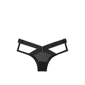 Трусики Victoria’s Secret Very Sexy Crossover Logo Black Cheeky Panty