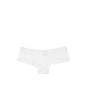 Трусики Victoria's Secret Very Sexy Cheeky білі з мереживом