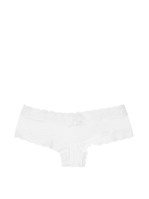 Трусики Victoria's Secret Very Sexy Cheeky білі з мереживом