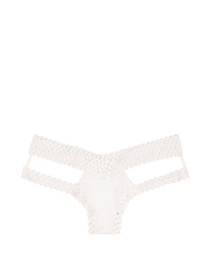 Трусики Victoria Secret Viry Sexy White Lace Cheeky