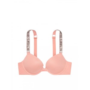 Комплект белья Victoria’s Secret Very Sexy Embellished Strap Push-up Bra set Rose tan