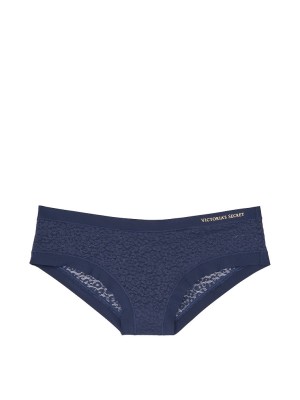 Трусики Victoria’s Secret Cheeky Logo Виктория Сикрет синие