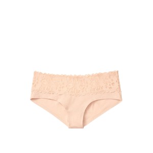 Трусики Victoria's Secret Hiphugger Cotton з мереживом
