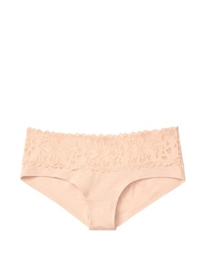 Трусики Victoria’s Secret Hiphugger Cotton с кружевом