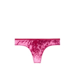 Трусики Victoria’s Secret Thong, велюровые стринги