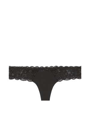 Трусики Victoria’s Secret Dream Angels Black Lace Thong panty