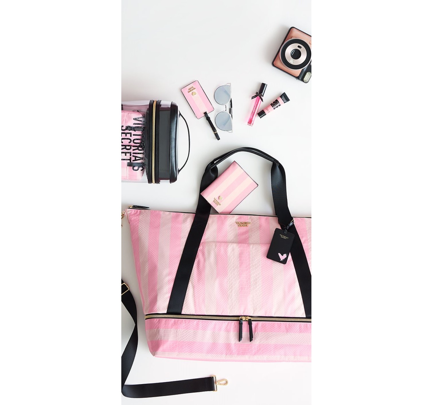 Сумка Victoria’s Secret Signature Stripes Travel Bag