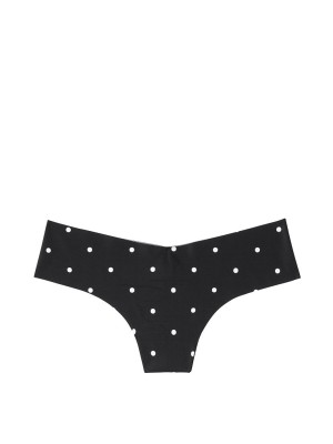 Трусики стринги Victoria’s Secret No-show Black dot Thong panty