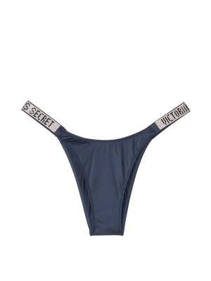 Трусики Victoria’s Secret Very Sexy Shine Strap Brazilian panty Noir Navy