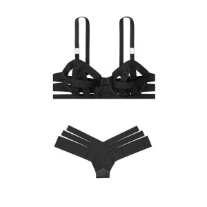 Комплект белья Victoria’s Secret Very Sexy LUXE LINGERIE Unlined Strappy Demi Bra Set