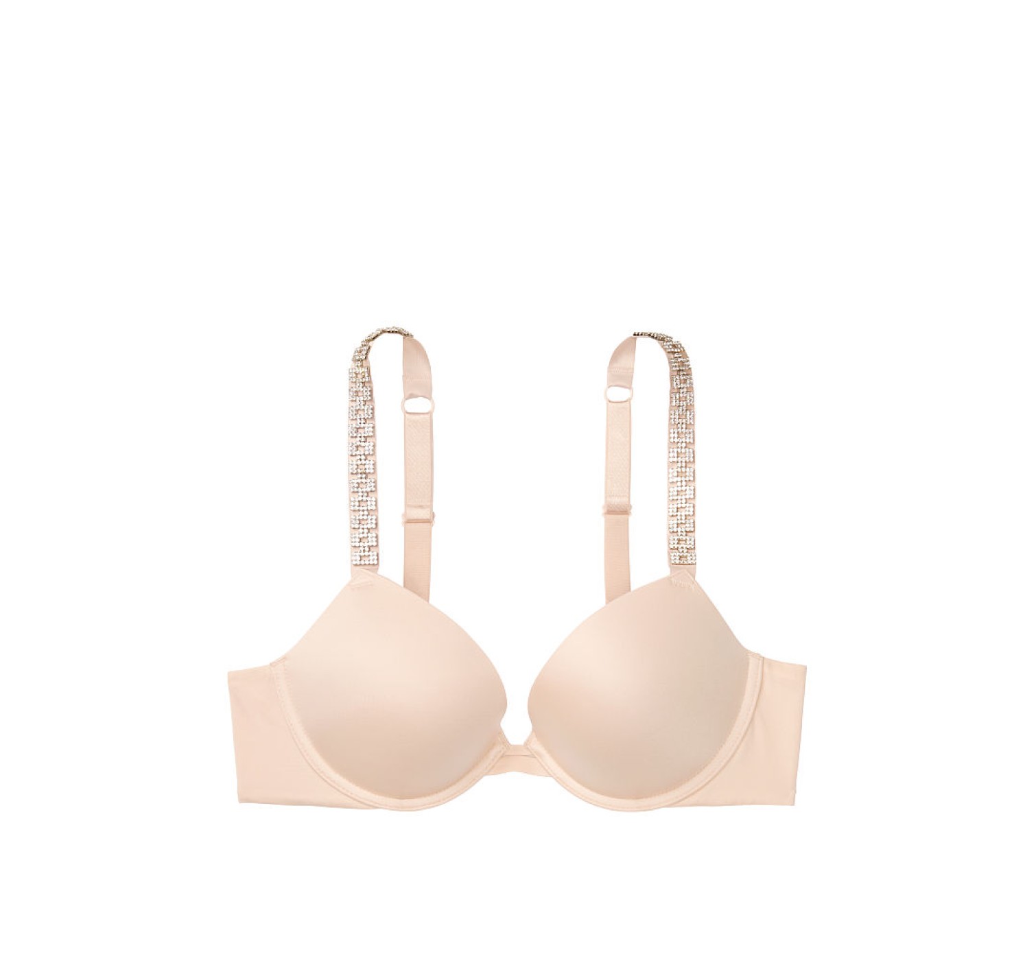Комплект белья Victoria’s Secret Very Sexy Champagne Embellished Strap Push-up Bra set