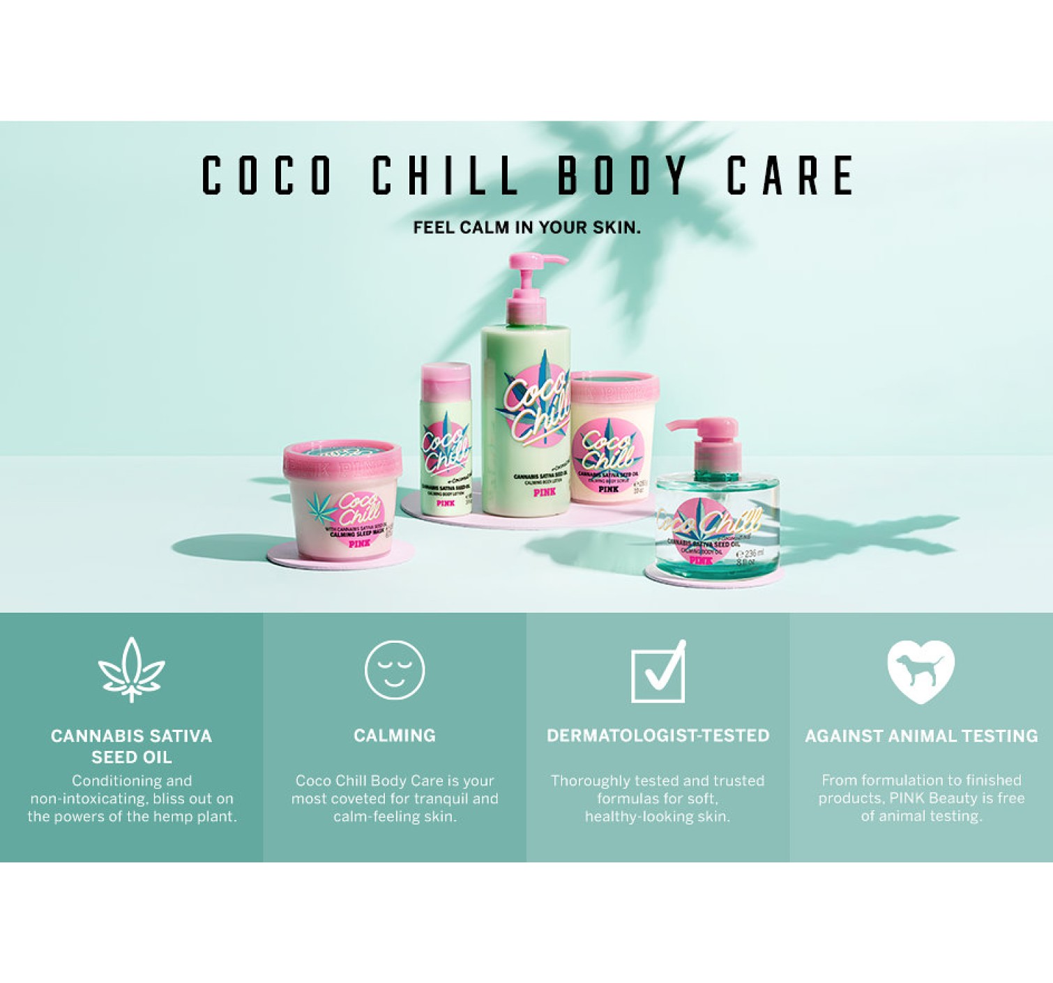 Лосьон COCO Chill Victoria’s Secret Cannabis Sativa Seed oil