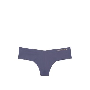Трусики стринги Victoria’s Secret No-show Crown Blue Thong panty