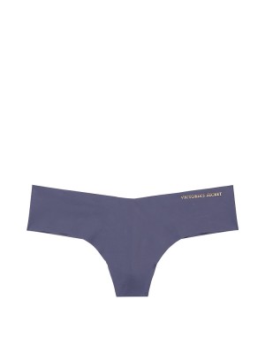 Трусики стринги Victoria’s Secret No-show Crown Blue Thong panty