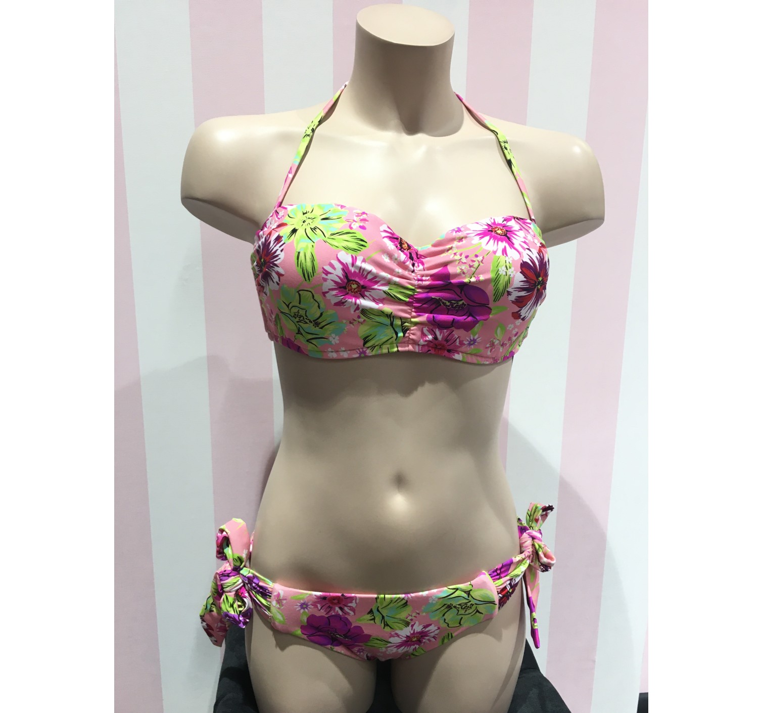 Купальник бандо Victoria’s Secret Flower print