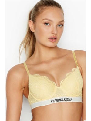 Бюстгальтер Victoria's Secret Lined demi yellow Bra 