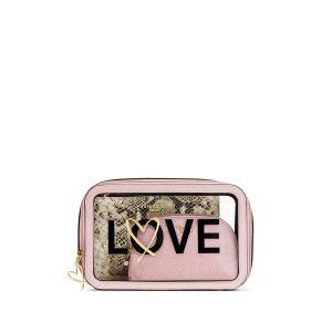 3 в 1 косметичка Victoria’s Secret LOVE Pink Backstage Nested Trio