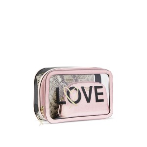 3 в 1 косметичка Victoria’s Secret LOVE Pink Backstage Nested Trio