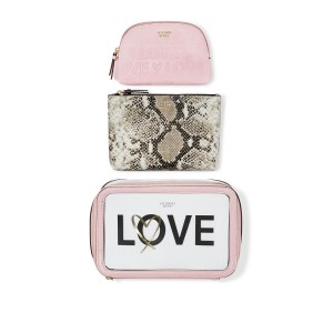 3 в 1 косметичка Victoria’s Secret LOVE Pink Backstage Nested Trio