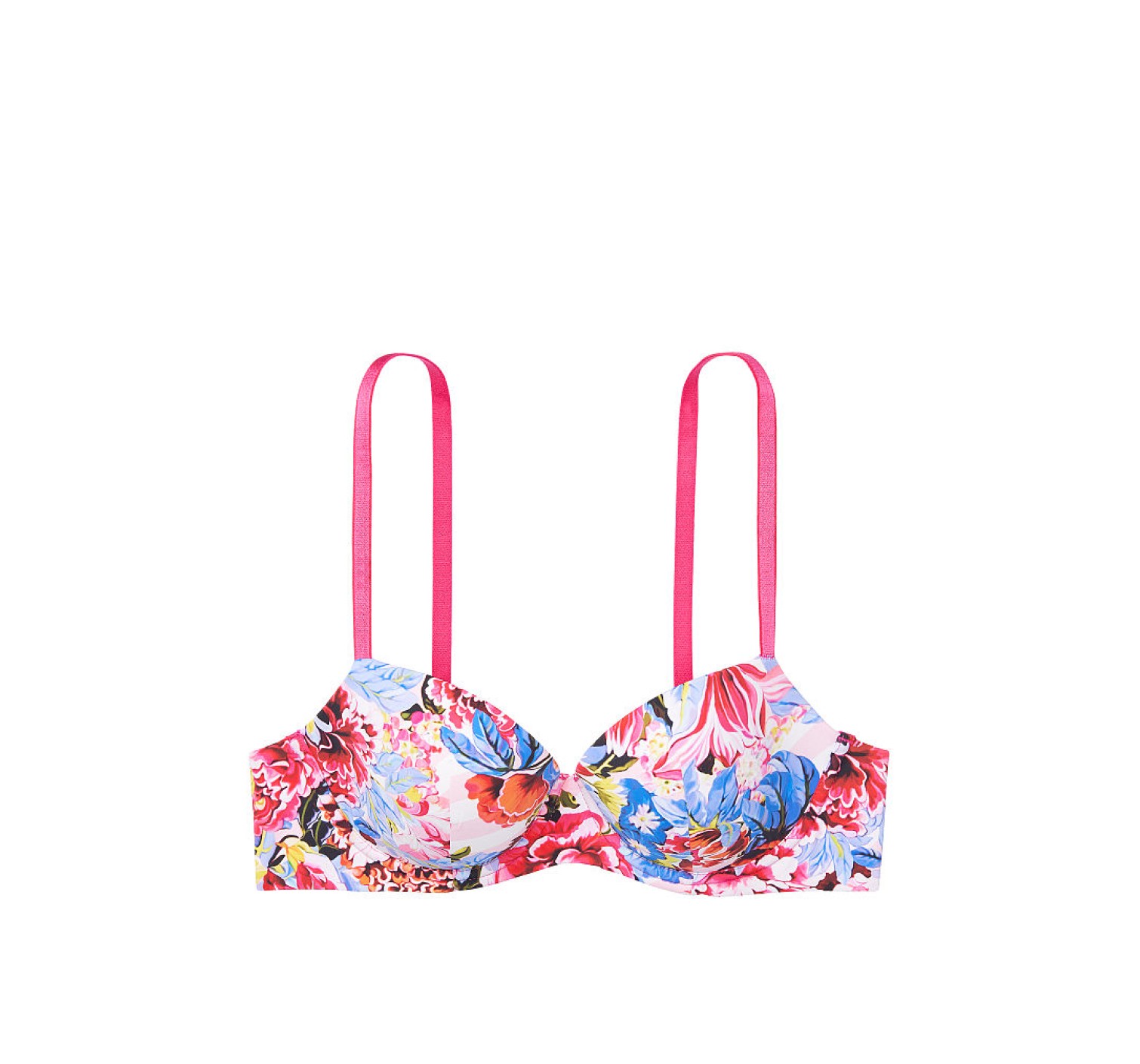 Комплект белья Victoria’s Secret x Mary Katrantzou Floral Lined Denim Bra & Floral Cheekini Panty