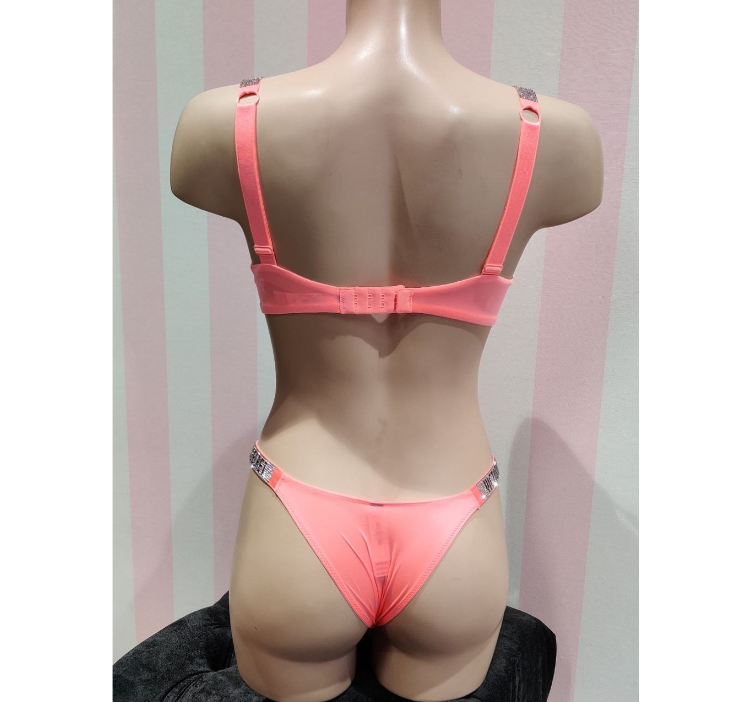 Комплект білизни Victoria's Secret Very Sexy Neon Pink Push-up Bra set