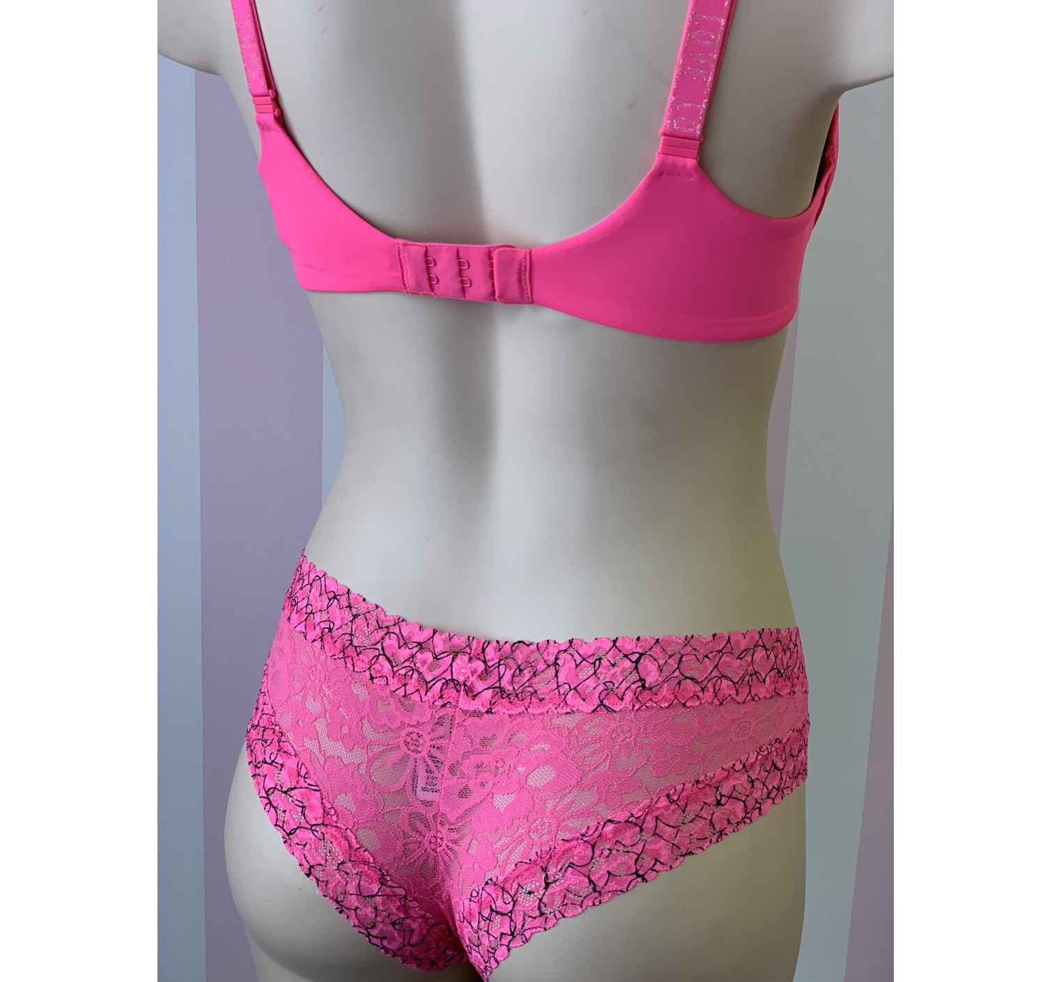 Комплект белья Victoria’s Secret t-shirt lightly lined demi Bra set