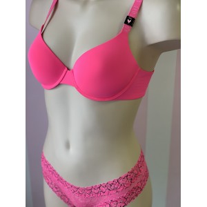 Комплект белья Victoria’s Secret t-shirt lightly lined demi Bra set