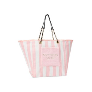 Пляжна сумка Victoria Secret Logo Stripe Tote
