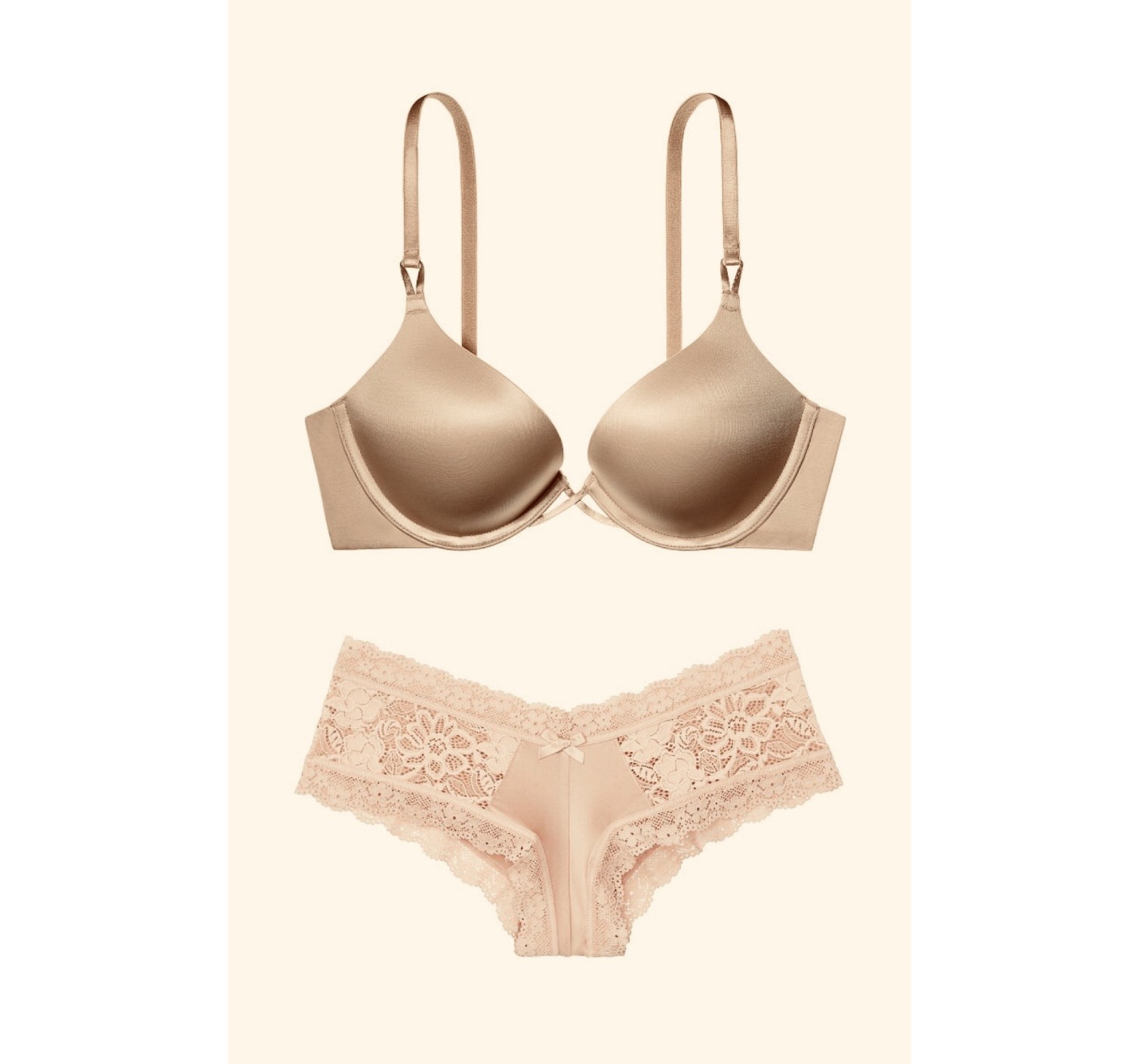 Комплект білизни Victoria's Secret Very Sexy Bombshell Add-2-cups Beige Bra set