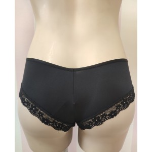 Трусики чіки Victoria Secret Black Strappy Very Sexy Cheeky panty