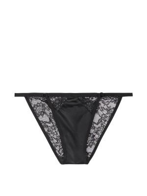 Трусики Victoria Secret Viry Sexy Black Lace Bikini panty