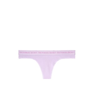Трусики стринги Victoria's Secret Orchid bloom Thong Logo panty