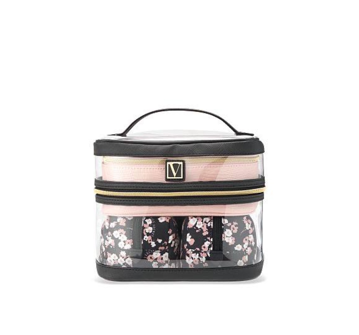 Набор косметичек 4-in-1 VICTORIA'S SECRET Train case in Floral print