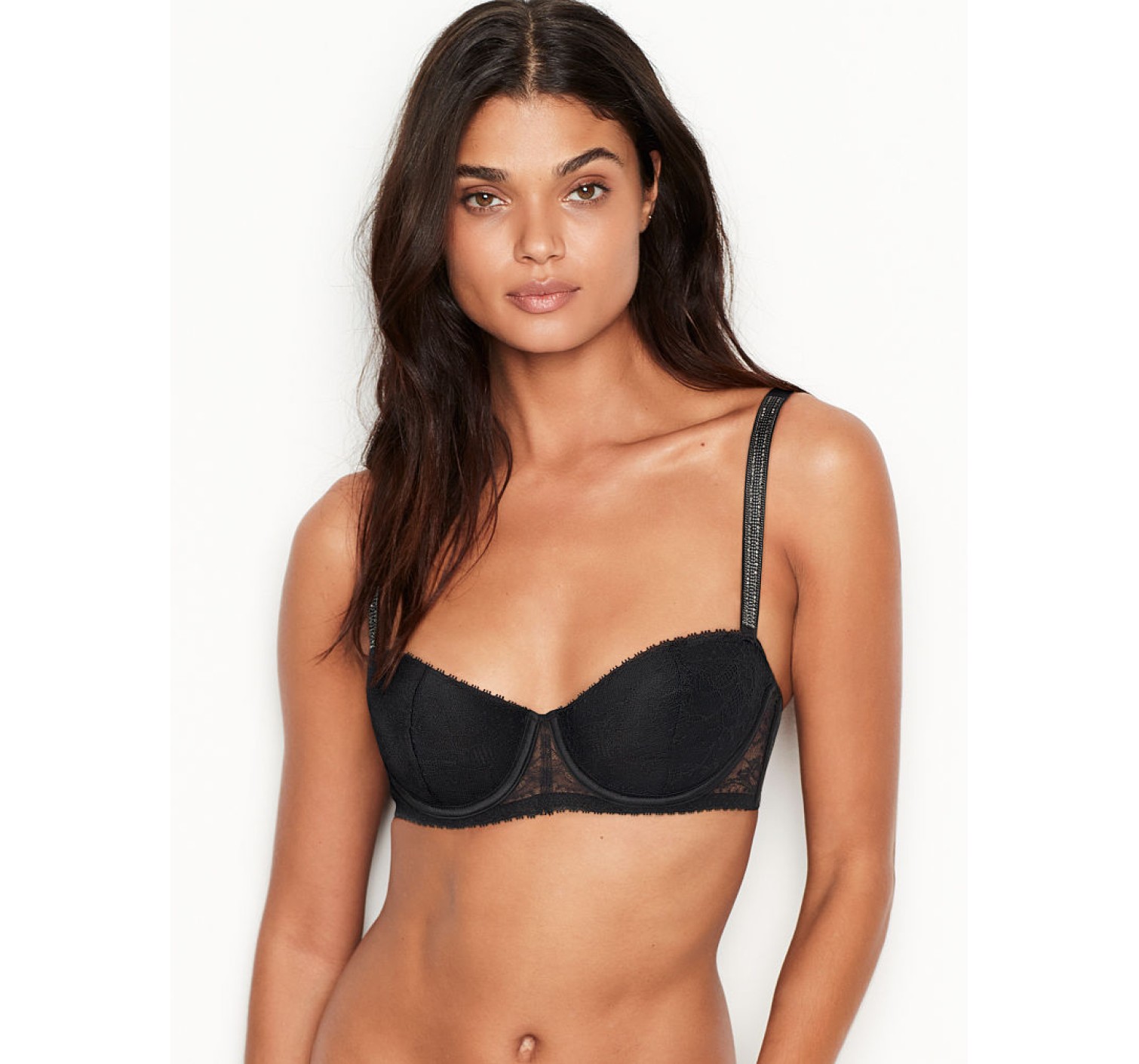 Комплект белья Victoria’s Secret Very Sexy Lightly Lined Shine Strap Balconette Bra set
