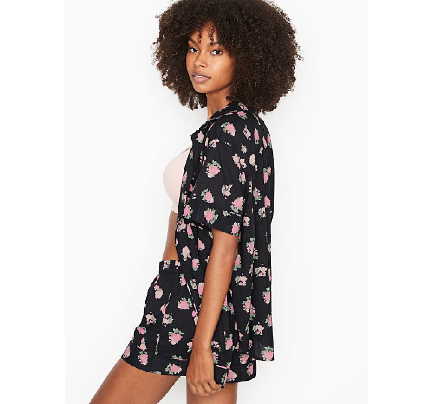 Пижама Victoria’s Secret Cotton Short PJ Set Floral print