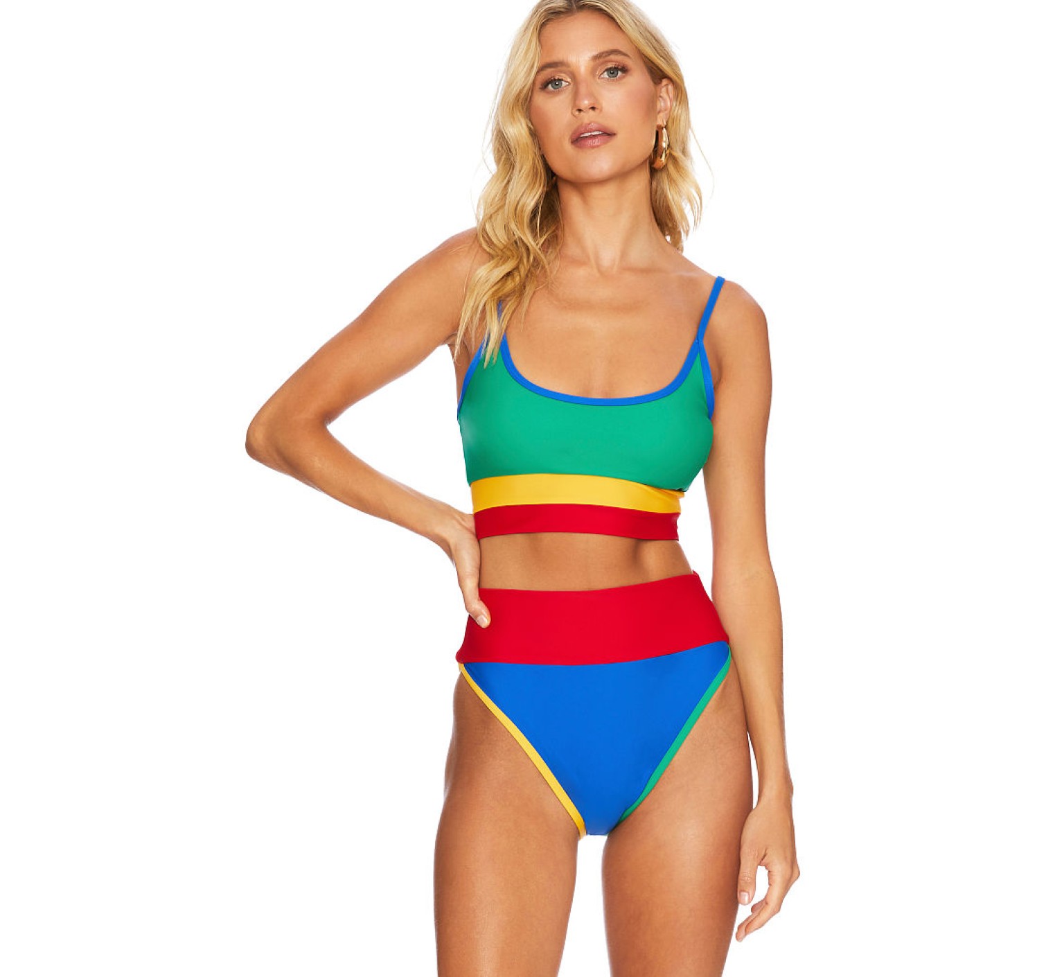 Купальник BEACH RIOT Retro Rainbow