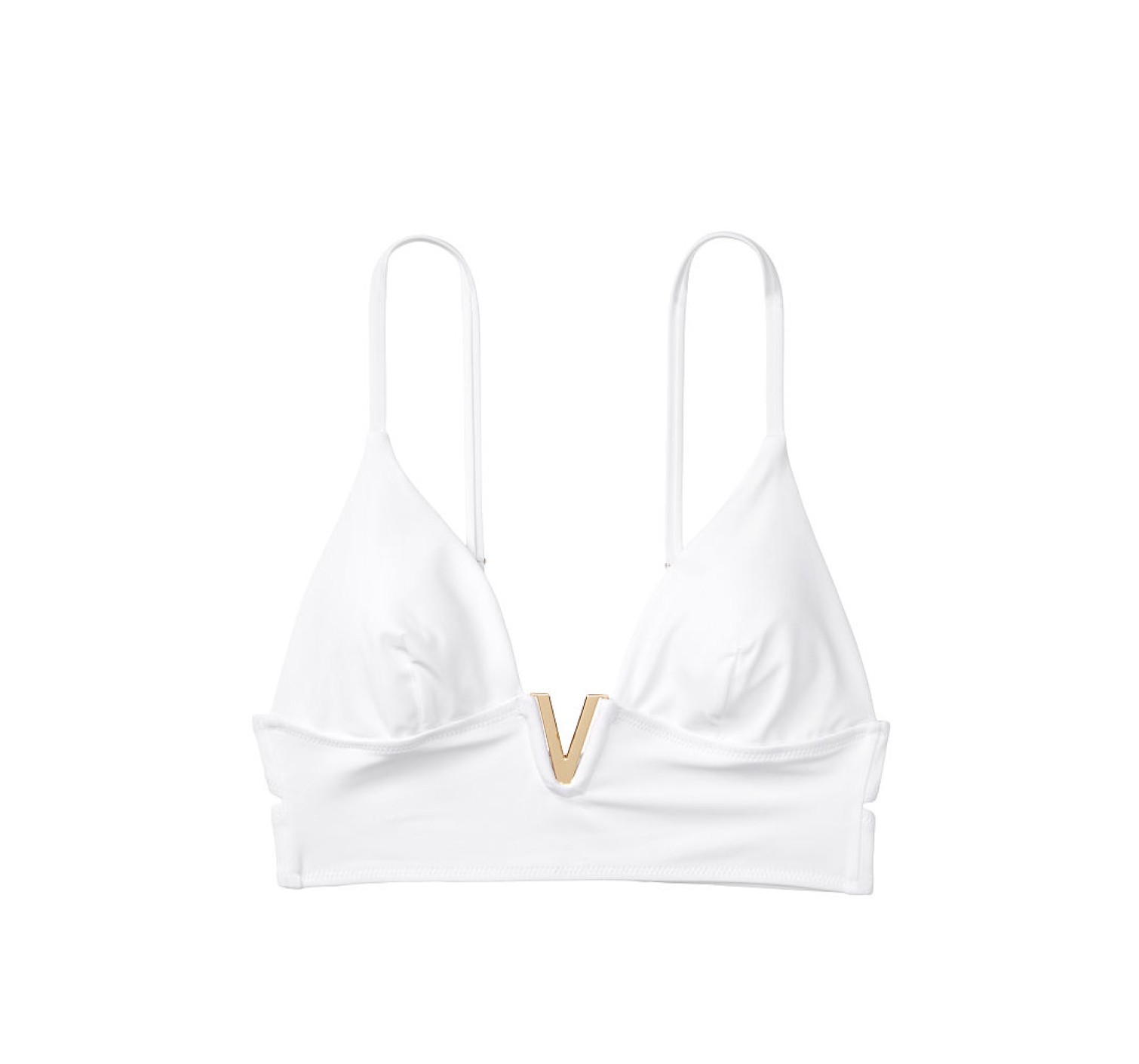 Купальник Виктория Сикрет V-hardware White Bralette & Brazilian panty