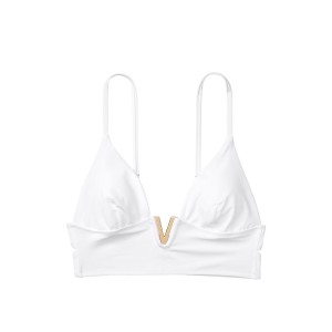Купальник Виктория Сикрет V-hardware White Bralette & Brazilian panty