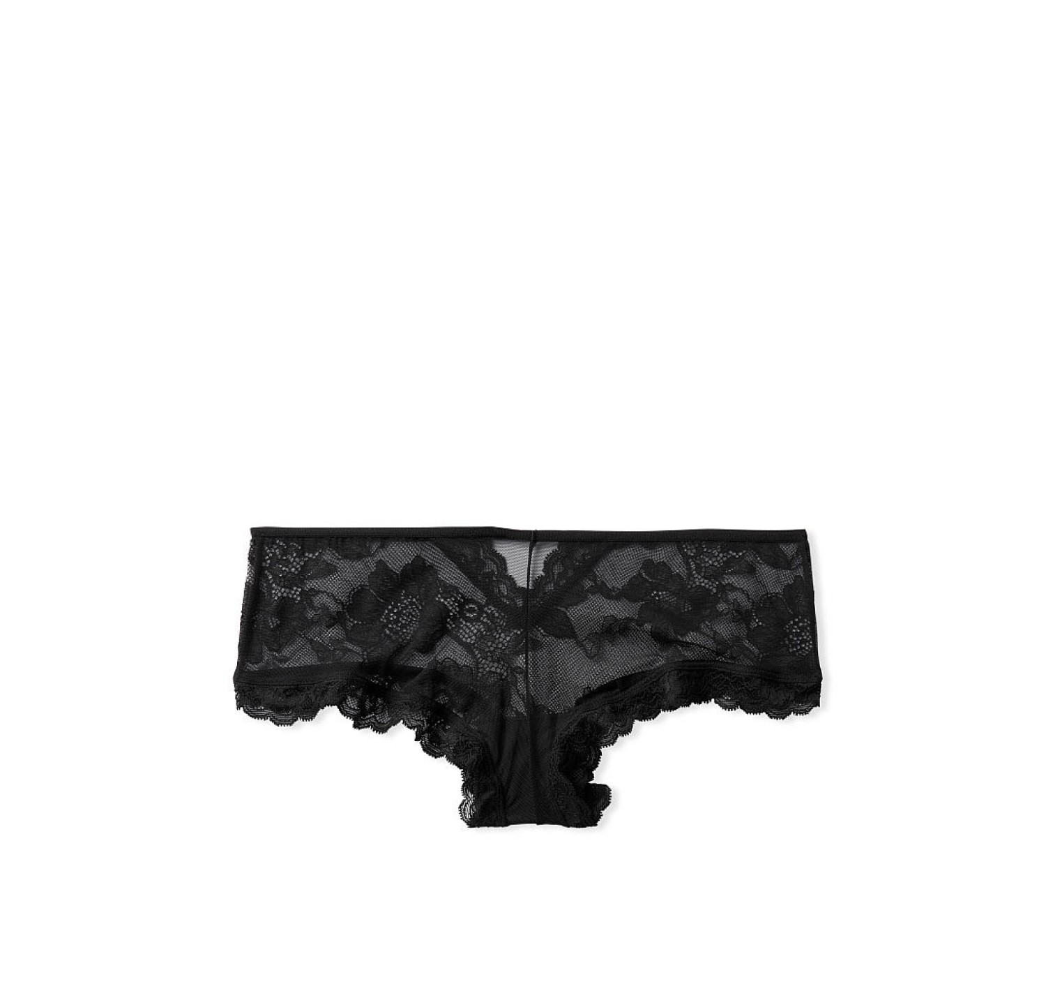 Трусики чики Victoria's Secret Very Sexy Black Lace Cheeky Panty 