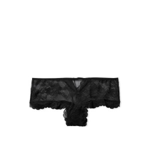 Трусики чики Victoria's Secret Very Sexy Black Lace Cheeky Panty 