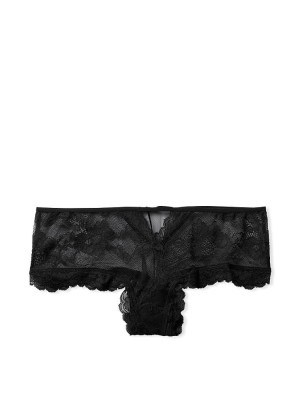 Трусики чики Victoria's Secret Very Sexy Black Lace Cheeky Panty 