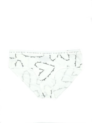Трусики хлопковые VS White Cotton Hiphugger panty Logo Heart print