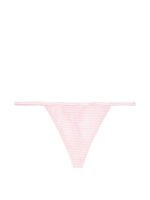Трусики стринги Victoria’s Secret Cotton V-string Thong panty stripes