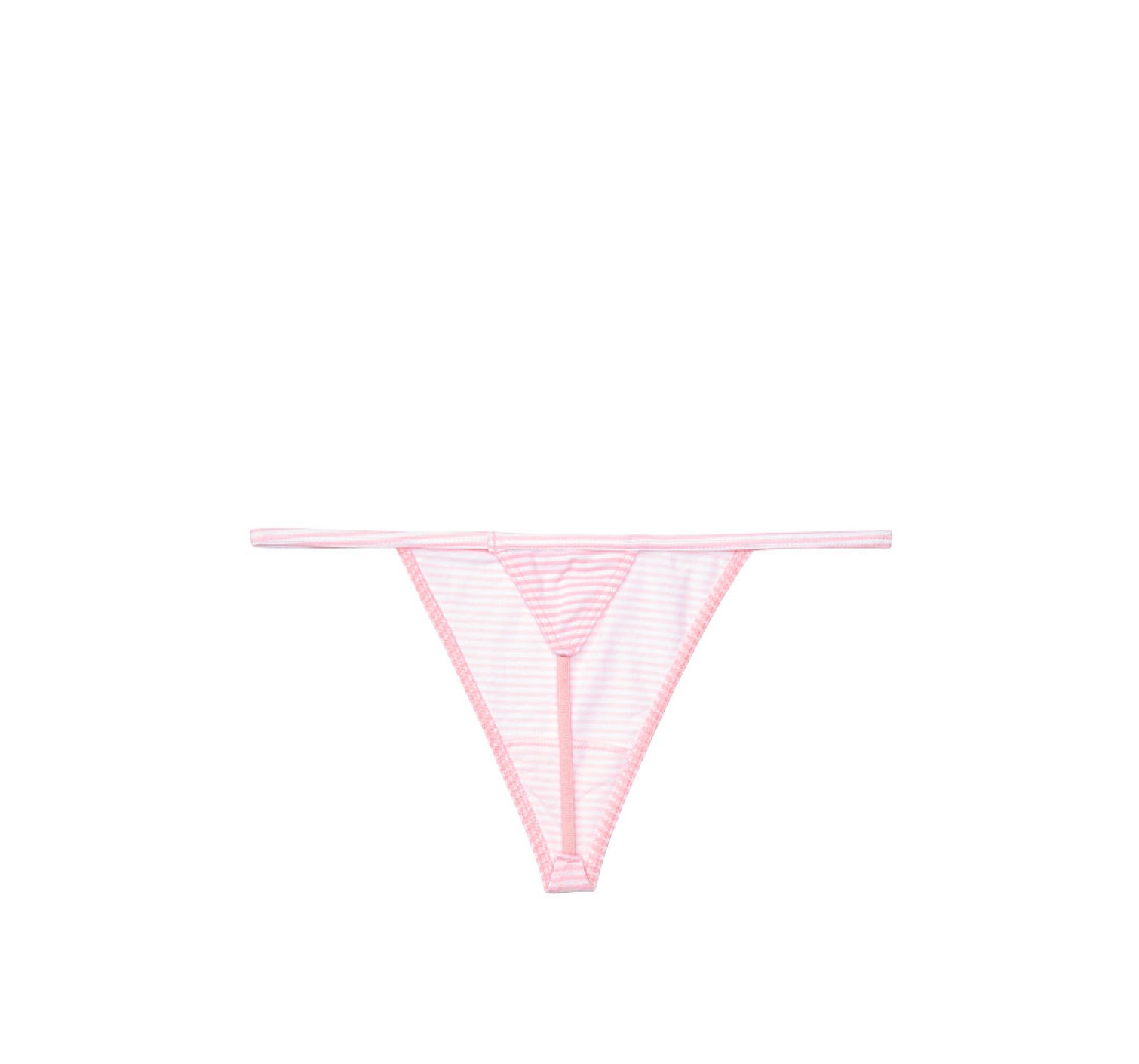 Трусики стринги Victoria’s Secret Cotton V-string Thong panty stripes