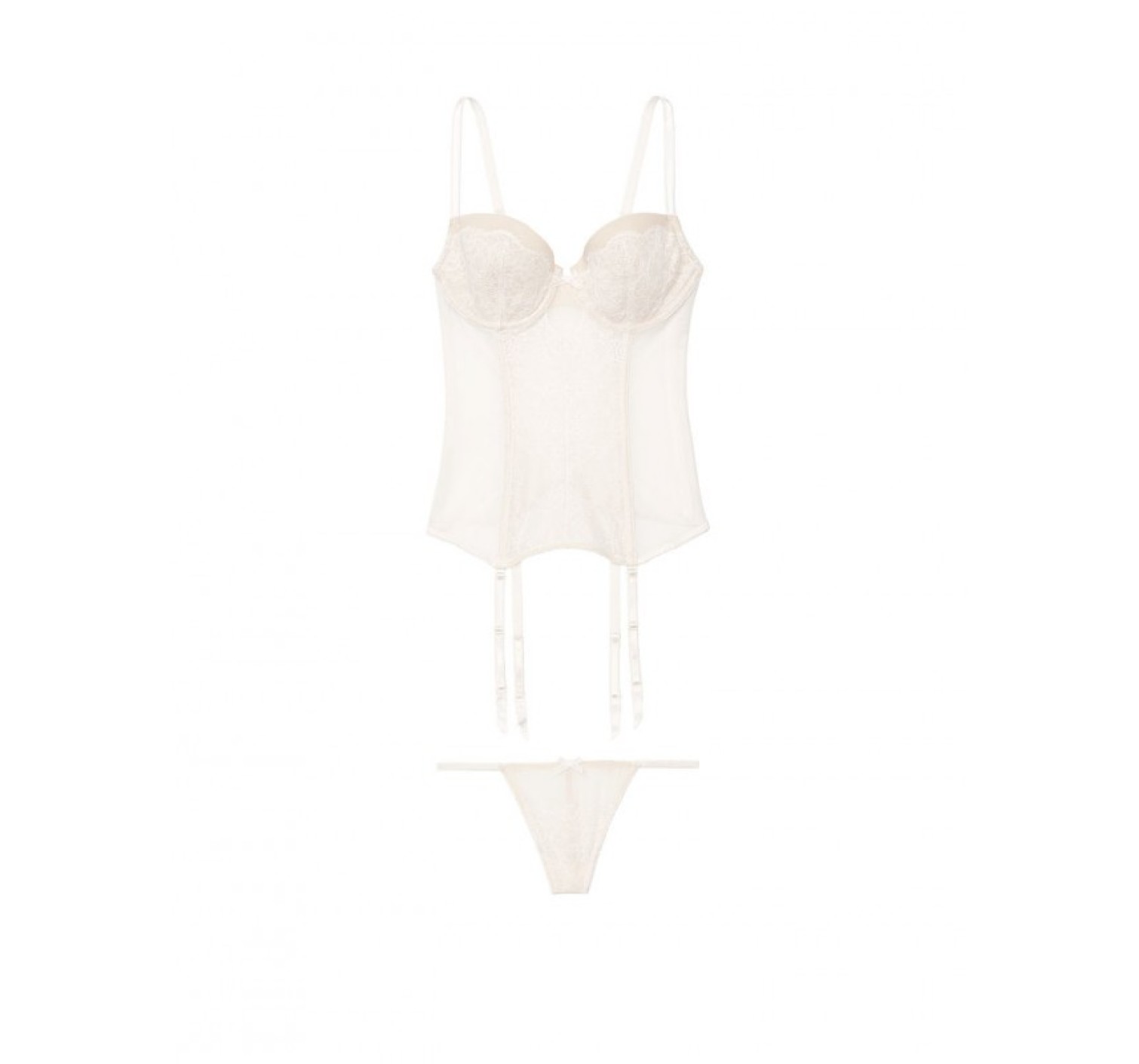 Боди Victoria’s Secret Very Sexy White Lace Babydoll