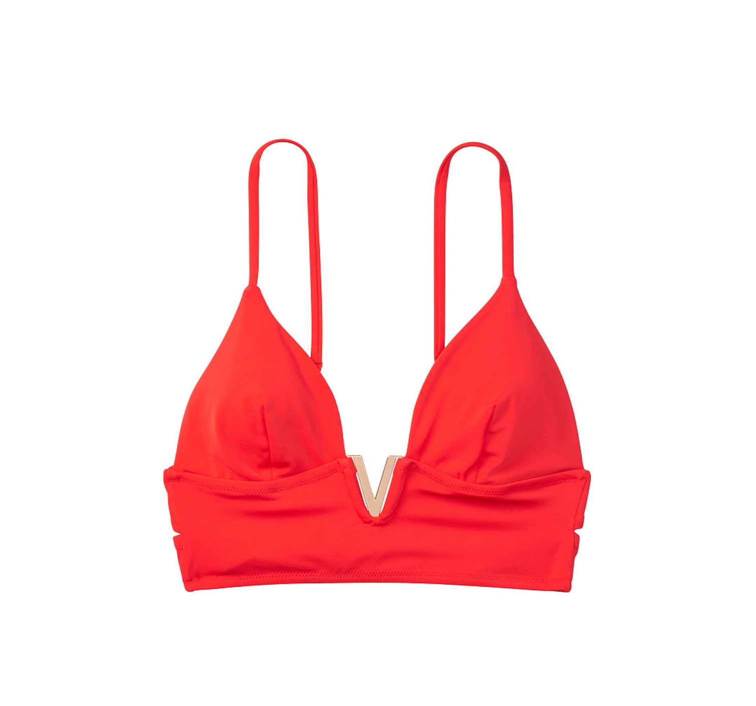 Купальник Виктория Сикрет V-hardware Red Bralette & Brazilian panty