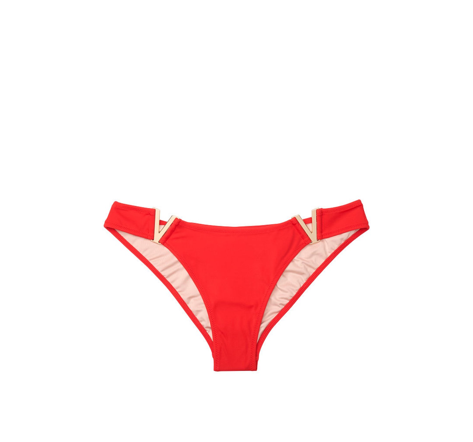 Купальник Виктория Сикрет V-hardware Red Bralette & Brazilian panty