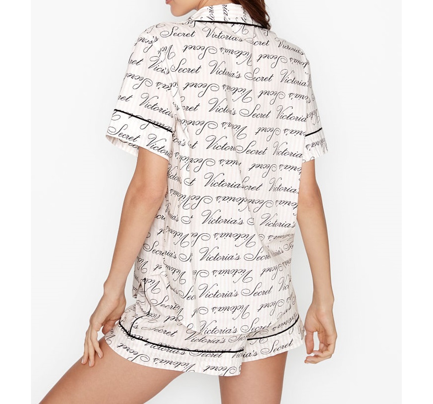 Пижама Victoria’s Secret Cotton Short PJ Set logo VS